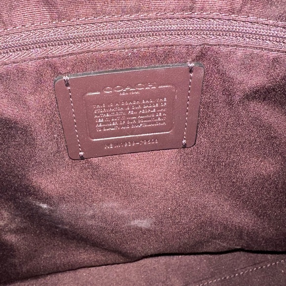 Coach Dark Purple Tote Bag - Picture 5 of 7